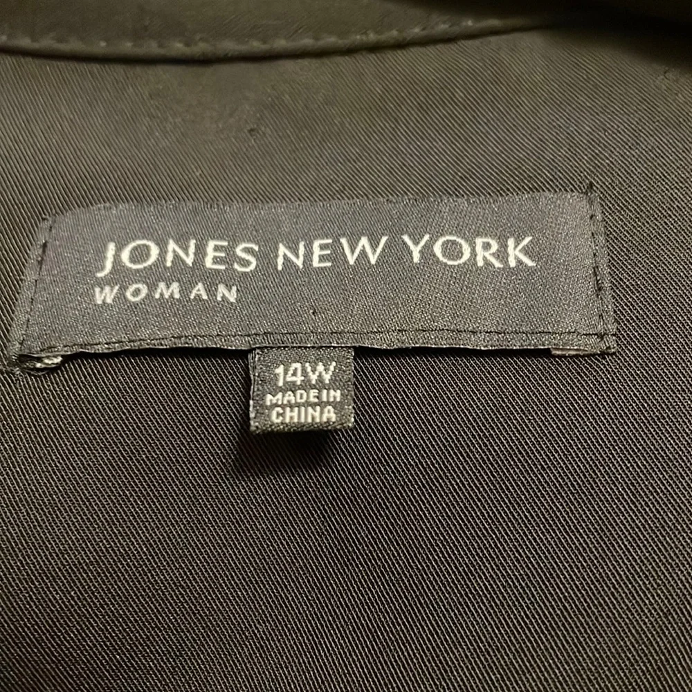 Jones New York sleeveless black button up midi dress - Picture 6 of 6